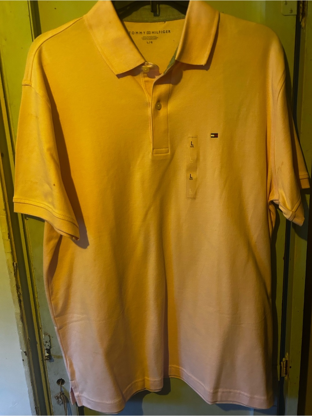 Tommy Hilfiger Short-Sleeve Polo in Soft Yellow